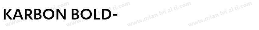 KARBON BOLD字体转换